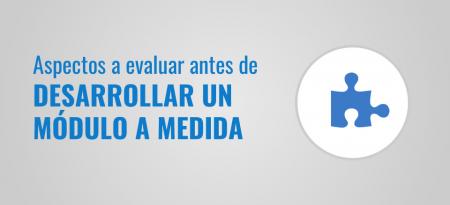 Aspectos a evaluar antes de desarrollar un módulo a medida